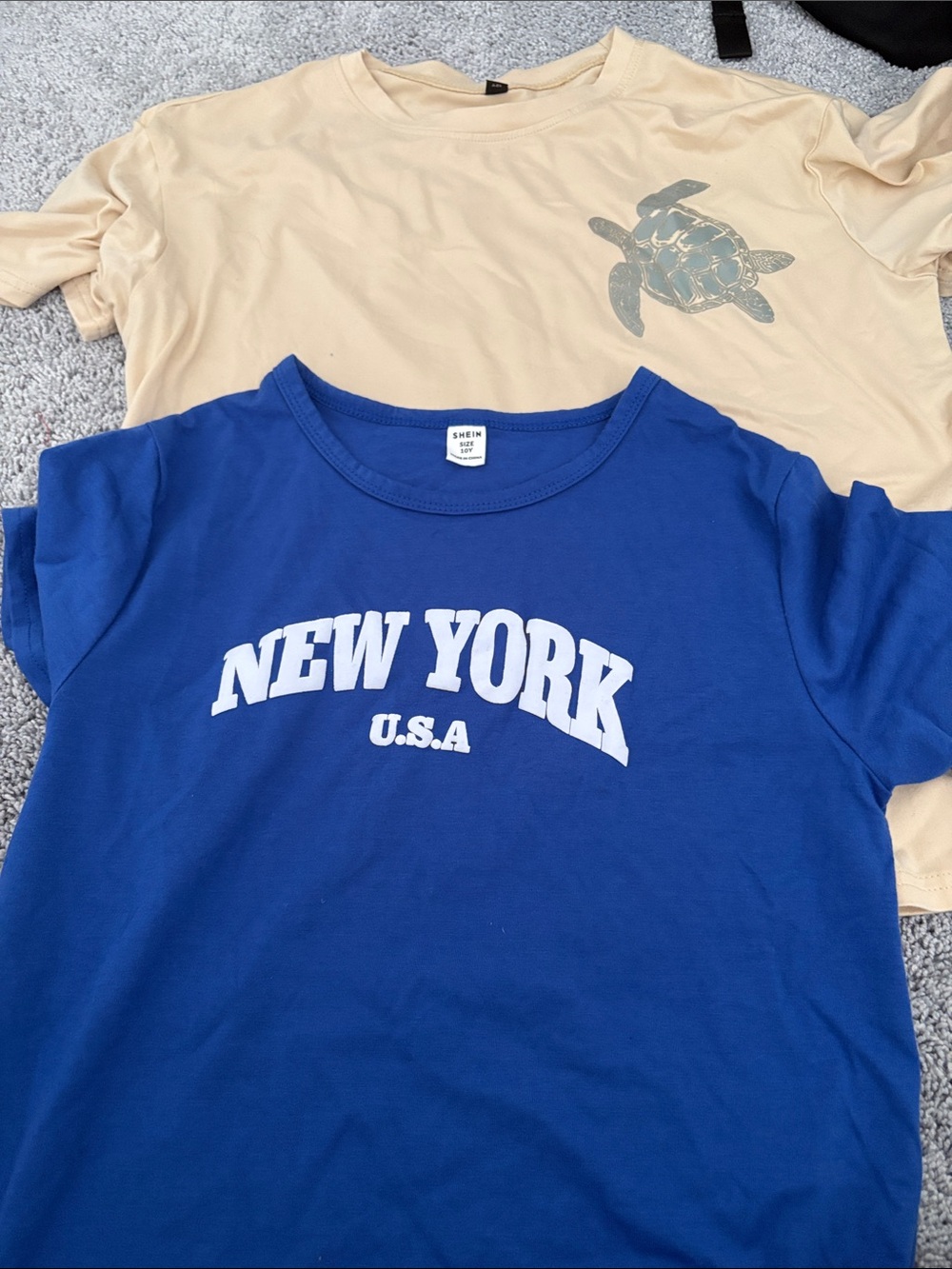 SHEIN Blue 'New York U.S.A.' Graphic Tee